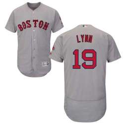Boston Red Sox #19 Fred Lynn Gray Flexbase Stitched Jersey DingZhi
