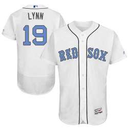 Boston Red Sox #19 Fred Lynn White Father's Day Flexbase Stitched Jersey DingZhi