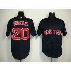 Boston Red Sox #20 Youkilis dark blue Jerseys