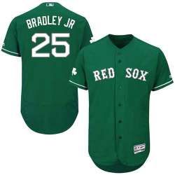 Boston Red Sox #25 Jackie Bradley Jr Green Celtic Flexbase Stitched Jersey DingZhi