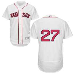 Boston Red Sox #27 Carlton Fisk White Flexbase Stitched Jersey DingZhi