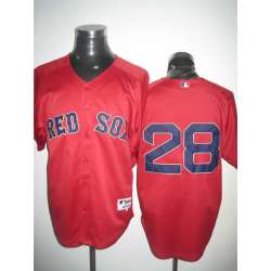 Boston Red Sox #28 Gonzalez Red Jerseys