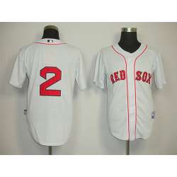 Boston Red Sox #2 Jacoby Ellsbury white Jerseys