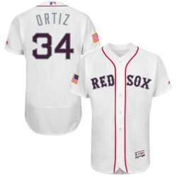 Boston Red Sox #34 David Ortiz White 2016 Fashion Stars & Stripes Flexbase Stitched Baseball Jersey Jiasu