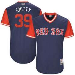 Boston Red Sox #39 Carson Smith Smitty Majestic Navy 2017 Players Weekend Jersey JiaSu