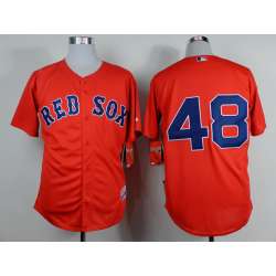 Boston Red Sox #48 Pablo Sandoval Red Jerseys