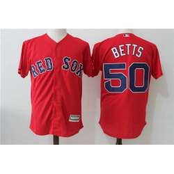 Boston Red Sox #50 Mookie Betts Red New Cool Base Jersey
