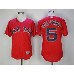 Boston Red Sox #5 Nomar Garciaparra Red Flexbase Jersey