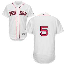 Boston Red Sox #5 Nomar Garciaparra White Flexbase Stitched Jersey DingZhi
