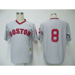 Boston Red Sox #8 Yastrzemski Grey M&N Jerseys