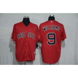 Boston Red Sox #9 Ted Williams Red New Cool Base Stitched MLB Jersey