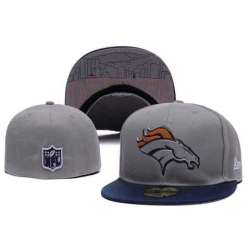 Broncos Team Logo Gray Fitted Hat LX