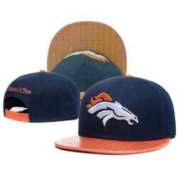 Broncos Team Logo Navy M&N Adjustable Hat GS