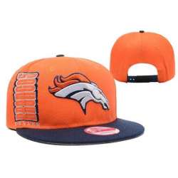 Broncos Team Logo Orange Fitted Hat LX