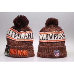 Browns 2018 NFL Sideline Brown Knit Hat YP
