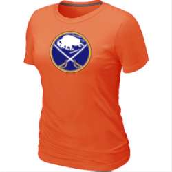 Buffalo Sabres Big & Tall Women\'s Logo Orange T-Shirt