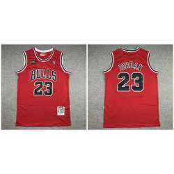 Bulls 23 Michael Jordan Red NBA Finals 1997-98 Hardwood Classics Jersey