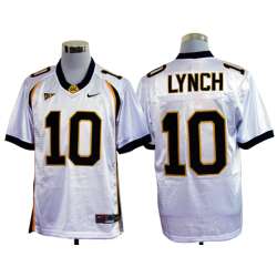 California Golden Bears #10 Lynch White Jerseys