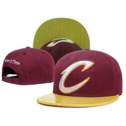 Cavaliers Team Logo Red Yellow Adjustable Hat GS