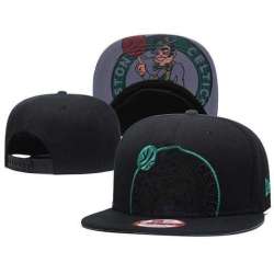 Celtics Team Logo All Black Adjustable Hat GS