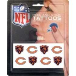 Chicago Bears 8-PC Peel and Stick Tattoo Set