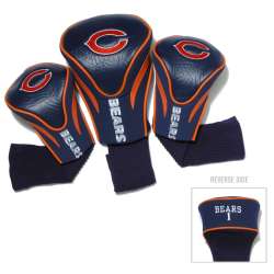 Chicago Bears Golf Club 3 Piece Contour Headcover Set