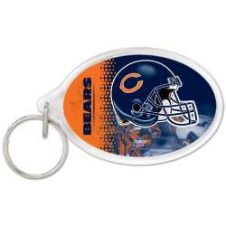 Chicago Bears Key Ring Acrylic Carded - Special Order