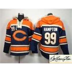 Chicago Bears #99 Dan Hampton Navy Blue Stitched Signature Edition Hoodie