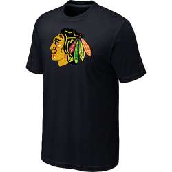 Chicago Blackhawks Big & Tall Logo Black T-Shirt
