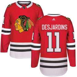 Chicago Blackhawks #11 Andrew Desjardins Red Home Adidas Stitched Jersey DingZhi