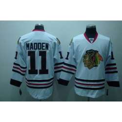 Chicago Blackhawks #11 Madden white Jerseys