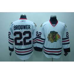 Chicago Blackhawks #22 Brouwer white Jerseys