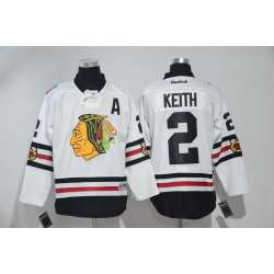 Chicago Blackhawks #2 Duncan Keith White 2017 Winter Classic Stitched NHL Jersey