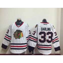 Chicago Blackhawks #33 Darling White Jerseys