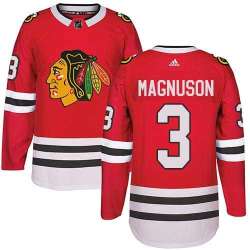Chicago Blackhawks #3 Keith Magnuson Red Home Adidas Stitched Jersey DingZhi