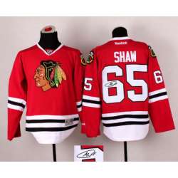 Chicago Blackhawks #65 Andrew Shaw Red Signature Edition Jerseys