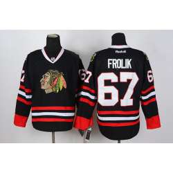 Chicago Blackhawks #67 Michael Frolik Black Jerseys
