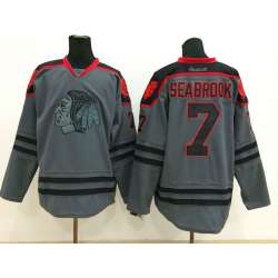 Chicago Blackhawks #7 Brent Seabrook Dark Gray Jerseys
