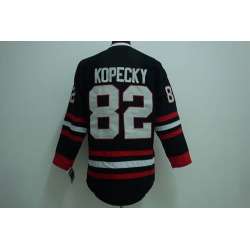 Chicago Blackhawks #82 Kopecky Black Jerseys 3rd