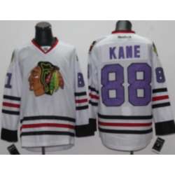 Chicago Blackhawks #88 Patrick Kane White With Purple Jerseys