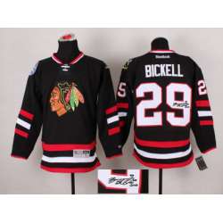 Chicago Blackhawkss #29 Bryan Bickell Black Signature Edition Jerseys