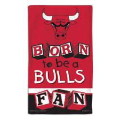Chicago Bulls Baby Burp Cloth 10x17 Special Order