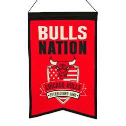 Chicago Bulls Banner 14x22 Wool Nations