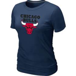 Chicago Bulls Big & Tall Primary Logo D.Blue Women\'s T-Shirt