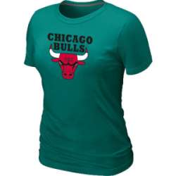 Chicago Bulls Big & Tall Primary Logo L.Green Women\'s T-Shirt