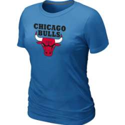 Chicago Bulls Big & Tall Primary Logo L.blue Women's T-Shirt