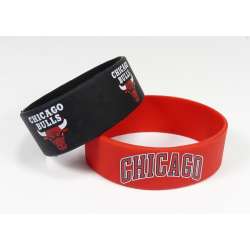 Chicago Bulls Bracelets 2 Pack Wide - Special Order