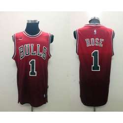 Chicago Bulls #1 Derrick Rose 2013 Drift Fashion Red Jerseys