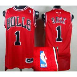 Chicago Bulls #1 Derrick Rose Revolution 30 Authentic Red Jerseys