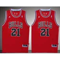 Chicago Bulls #21 Jimmy Butler Revolution 30 Swingman Red Jerseys